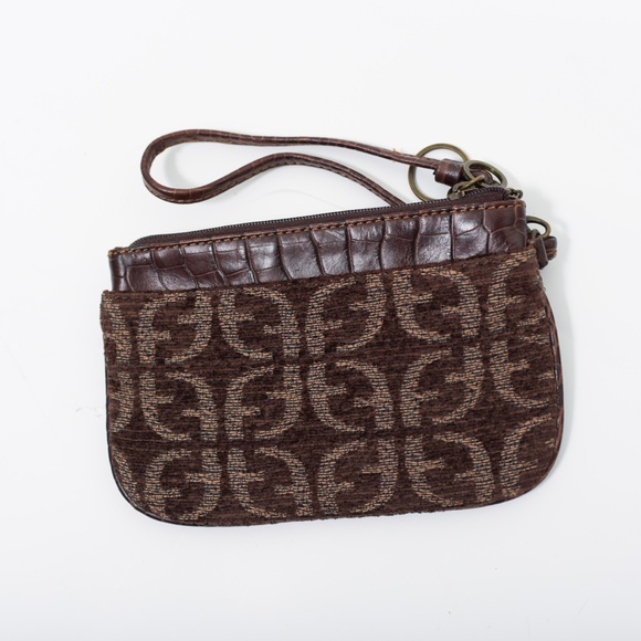 *3for$25/ 5for$38 Fossil Mixed Pattern & Leather Brown Wristlet - Picture 4 of 9